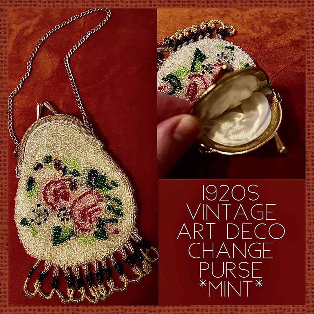 1920s Art Deco Vintage Change Purse
